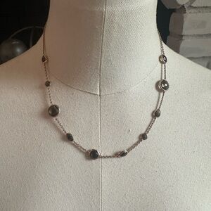 Ippolita Rose Gold 10-Stone Neckace in Pyrite 18”